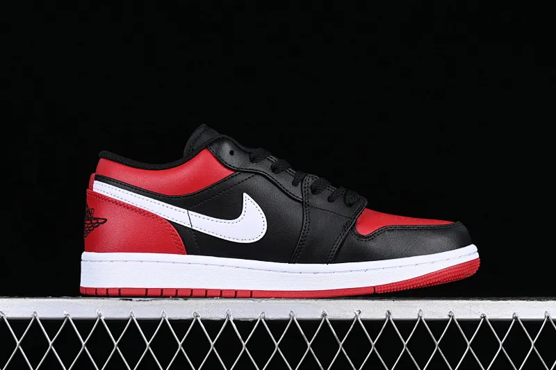 All categories Air Jordan Jordan series basketball shoes Air Jordan 1 Low G version pure original Air Jordan 1 Low "Shattered Backboard" AJ1 Joe 1 new black and red low-top cultural casual sneakers 553558-066